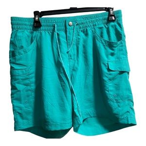 Columbia‎ Amberley Stream Cargo Shorts, Teal, size Medium